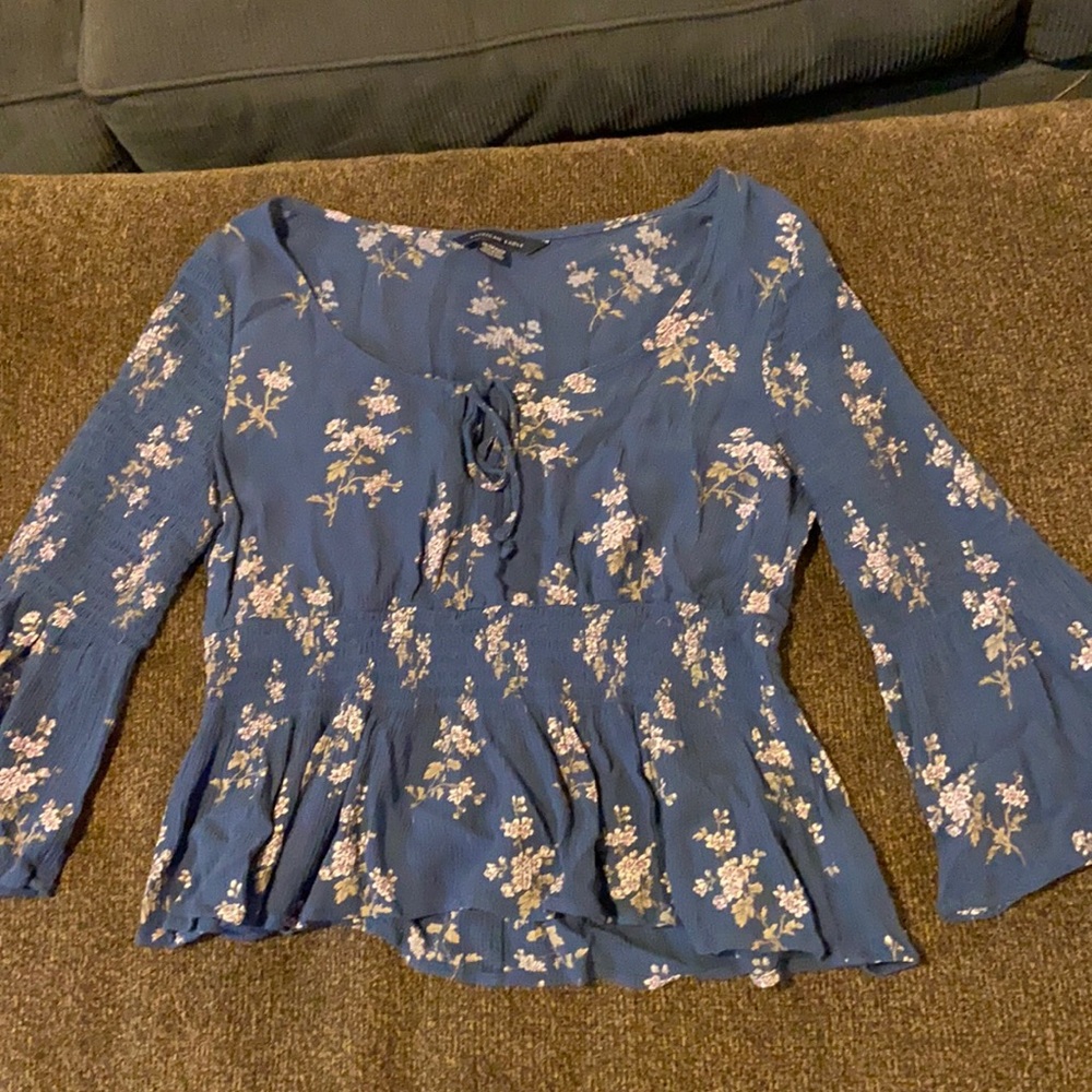 flowered blouse